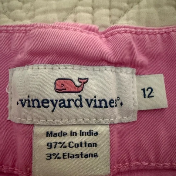 Vineyard Vines Light Pink Women's 3 1/2”shorts Size 12 - Picture 7 of 7